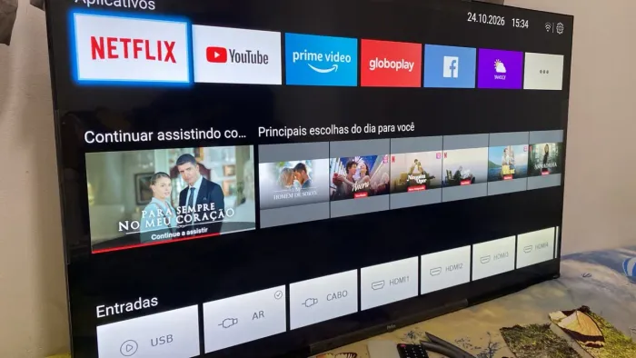Smart tv Philco 50 4k impecável 