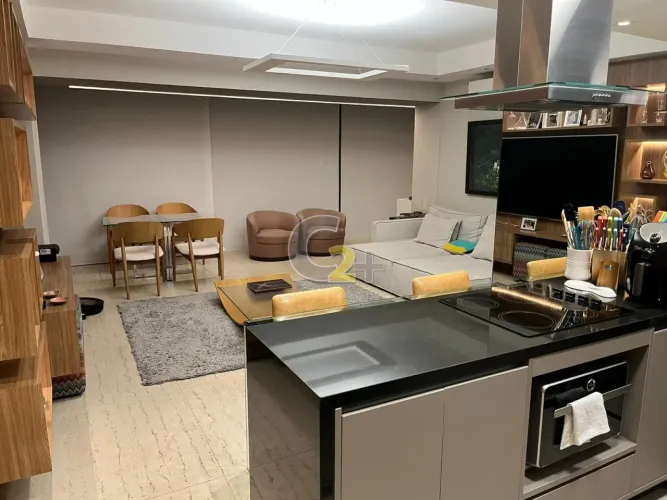 Apartamento mobiliado para locação no Brooklin 1 suite, 2 vagas