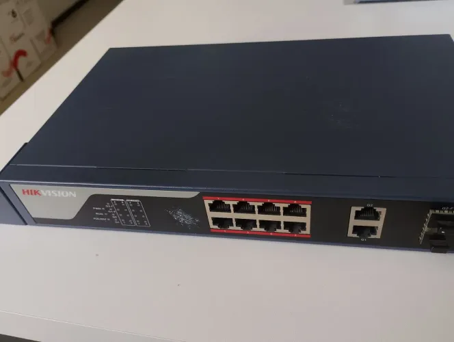 Switch hikvision poe 8 portas