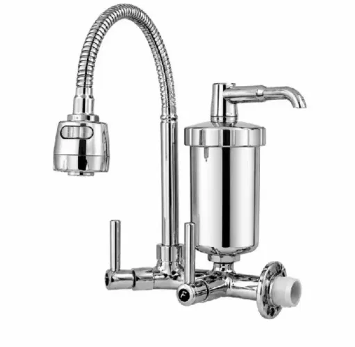 TORNEIRA FILTRO COZINHA GOURMET PAREDE DE METAL 100% LUXO