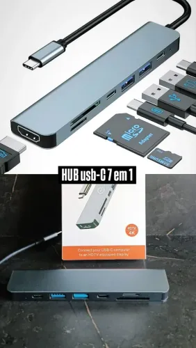 HUB usb-C 7 em 1