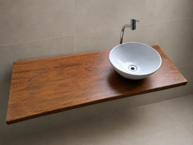 Bancada de banheiro/lavabo pia de sobrepor Lorenzetti completa