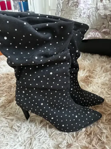 Bota Brilhosa Preta TAM 35 Renner