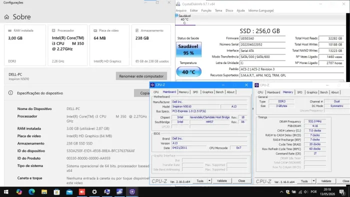 Notebook DELL INSPIRON N5010