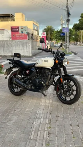 ROYAL ENFIELD HUNTER 350 DAPPER WHITE 2024 (IPVA 26 + TRANSFERÊNCIA GRÁTIS)
