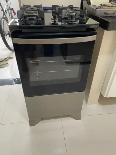 Fogão 4 bocas Electrolux Cinza Mesa de vidro
