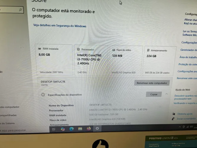 POSITIVO UNION I3 7100