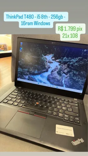 Thinkpad T480 - i5-8th - 256gb - 16ram Windows