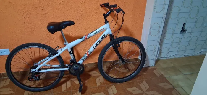 Bike aro 24, top bike, 18 marchas com peças novas para quem quer andar macio e seguro ?