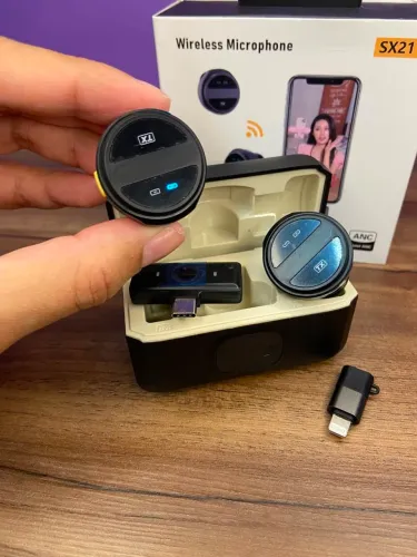 Microfone de Lapela sem Fio Magnético IOS - SX21