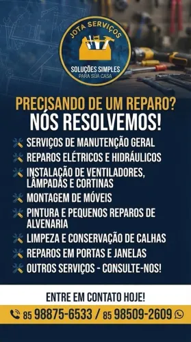 Serviços diversos a domicílio- Jota serviços