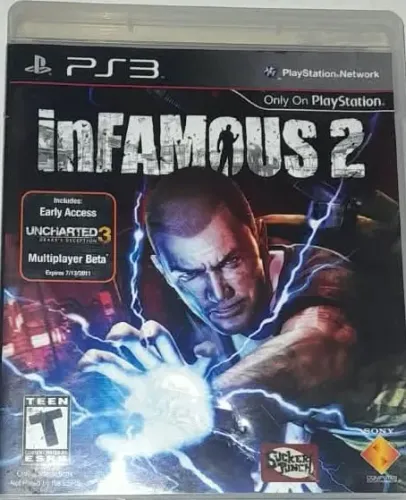 Jogo De PS3,Infamous 2,Com O Encarte De 16 Páginas,2011,Importado Usa,Em Muito Bom Estado