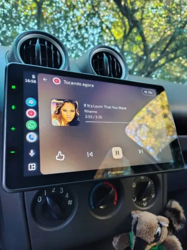 Multimídia Receiver com Tela Flutuante de 9" Capacitiva, Apple Carplay®, Android Auto?, WI