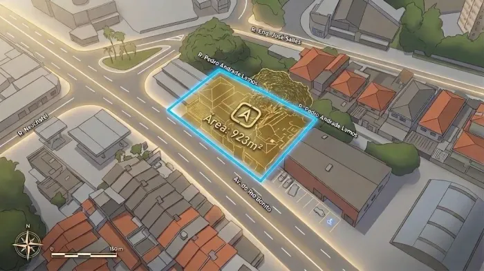 Terreno ZEU com Entrada para 2 Vias - A 1,4km do Autódromo e 2km da CPTM