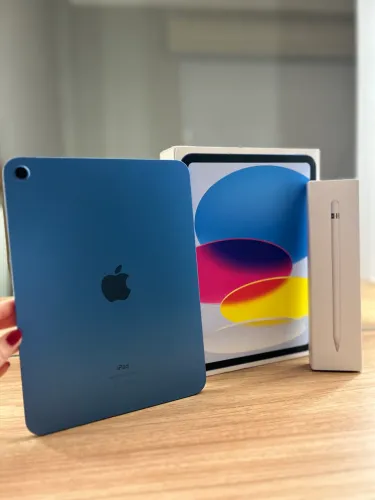 iPad 10 64 gb com Apple Pencil primeira geração e 2 capas