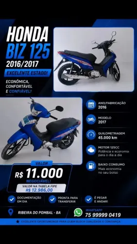 Moto Honda Biz 125