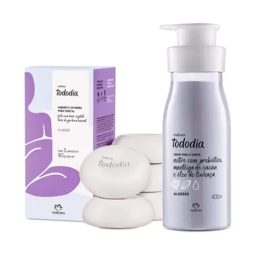 KIT TODODIA ALGODÃO NATURA