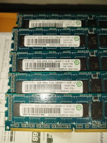 Memória RAM DDR3 8GB Ramaxel 12800R chip Micron ECC 