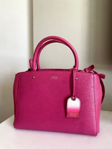 Bolsa Arezzo Vero Cuoio (couro legítimo) Rosa Pink - Estado de nova