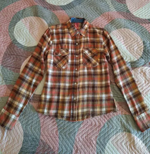 Blusão xadrez feminino P