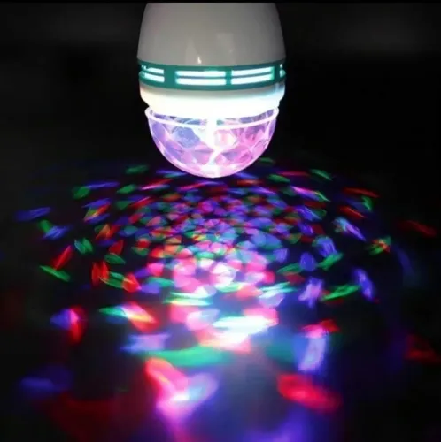 Lâmpada Led giratória para festas