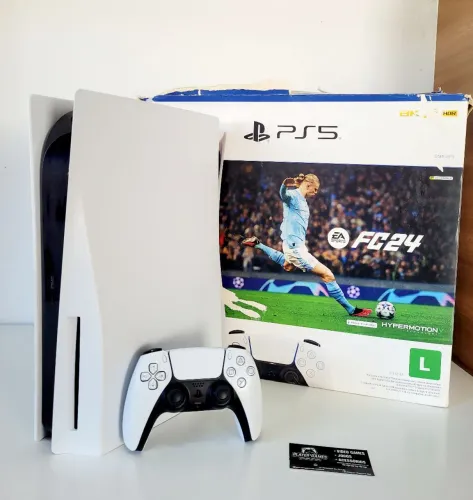 Playstation 5 Mídia Física e Digital + FC 24 (Aceito Cartão)