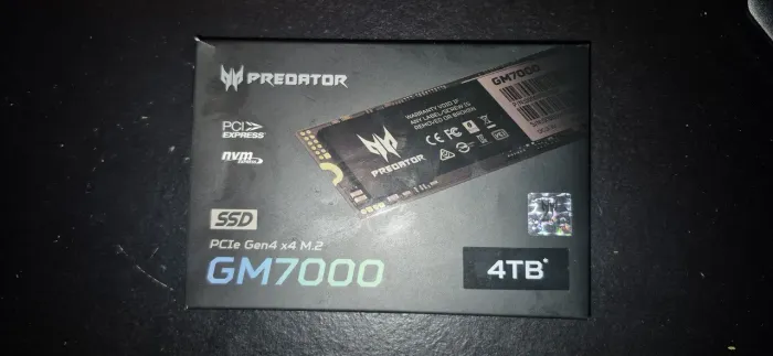 SSD NVMe M.2 4TB Predator GM7000 (PCIe 4.0)