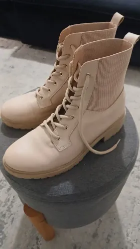 Bota Coturno Feminino Quiz Nude Nº 37