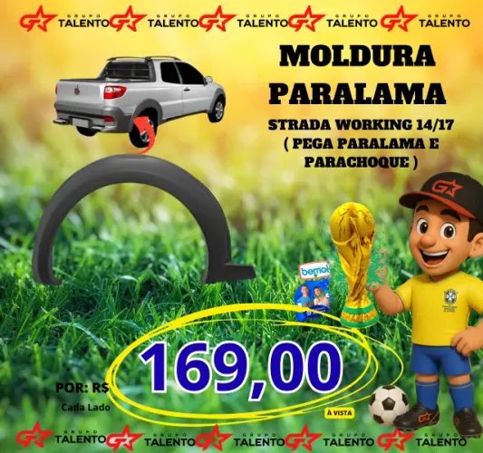 MOLDURA PARALAMA STRADA