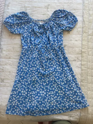 Vestido ZARA infantil azul tamanho 9