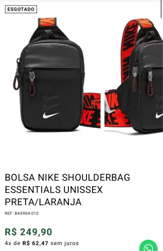 bolsa nike shoulderbag original