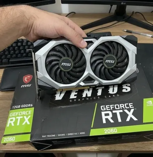 Placa de Video MSI GeForce RTX 2060 Ventus OC, 12GB