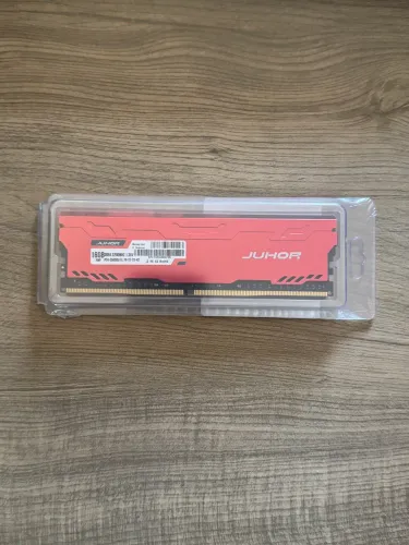 Pente Memória Ram Juhor 16GB (1x16GB) DDR4, 3200MHZ, Vermelha [Nova, sem uso, LACRADA]