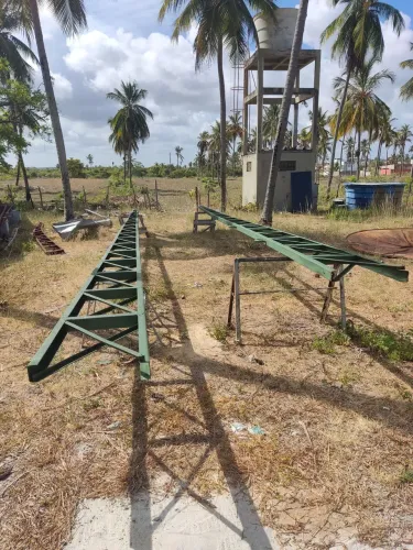 Vendo estrutura de ferro