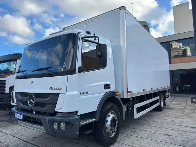 Mb 1419 Atego Ano 2021 Toco 4x2 Baú 7.30m