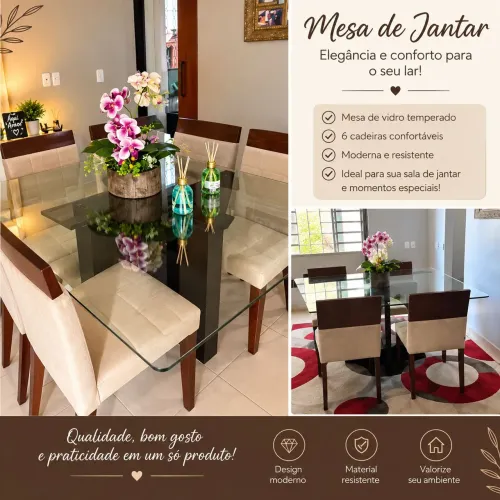 Vende se mesa de jantar. 4 cadeiras deadeira com estofado em veludo ,pés de madeira.