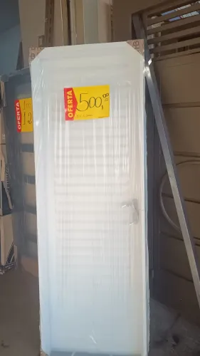 Porta Laminada Aço Branco 70/80 cm nova 