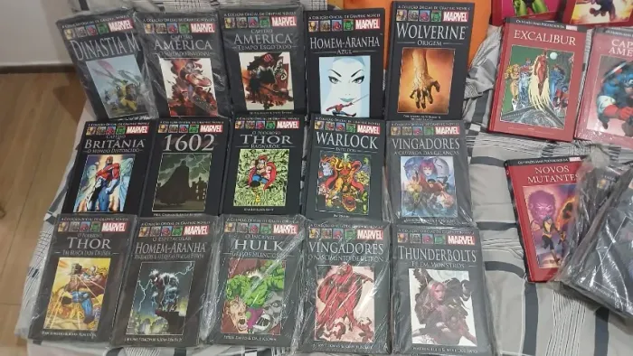 HQs Marvel Salvat - Coleção capa preta e Vermelha. Diversas. Consulte valores!