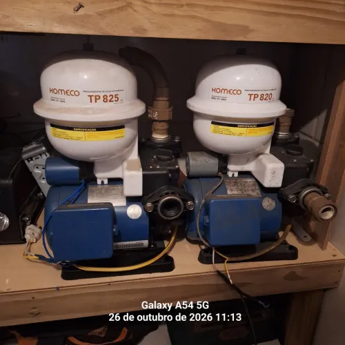 Dois motor pressurizador komeco 