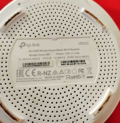 Kit Roteador Wi-Fi Mesh TP-Link Deco M5 AC1300 (2 Unidades) - Sem Fonte