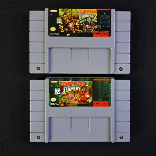 Donkey Kong Country 1 e 2 Originais Americanos Super Nintendo - Snes