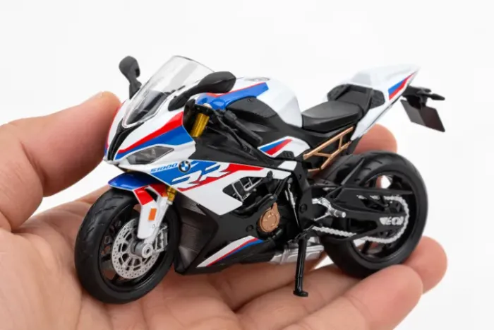 bmw s1000rr motocicleta brinquedo 1:12 rmz cidade diecast modelo de corrida super esportiv