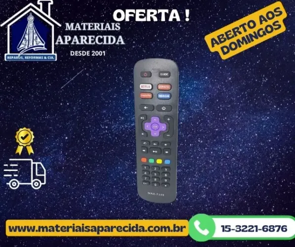 Controle Remoto para Tv AOC RoKu TV 7245