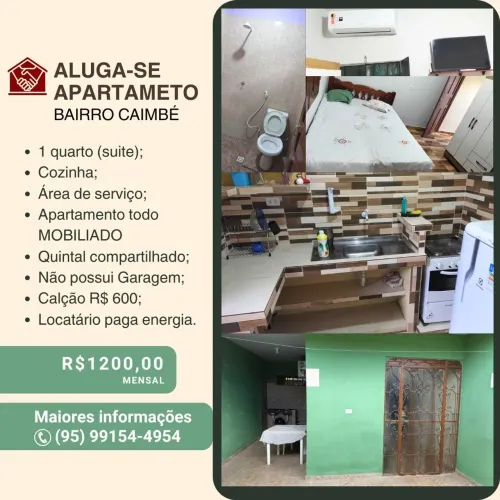Kitnet bairro caimbé 