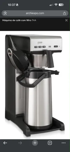 cafeteira profissional de filtro Bravilor Bonamat THa