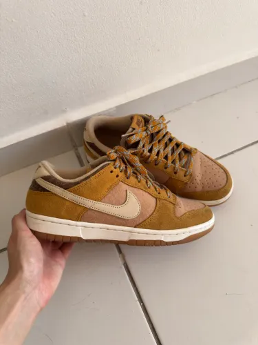 Nike Dunk Low Teddy Bear Marrom Original - Tamanho 38 - Pouco Uso