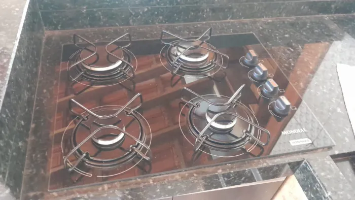 Fogão cooktop 4 bocas mundial 