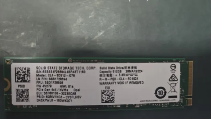SSD NVMe 512Gb