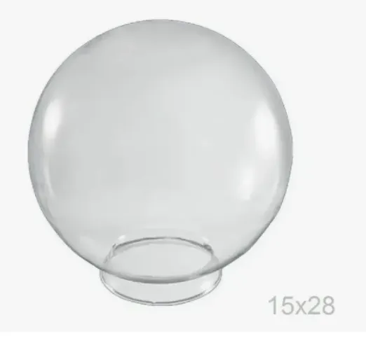 Lustre redondo bola de vidro transparente