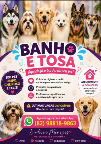 Banho e tosa a domicílio
